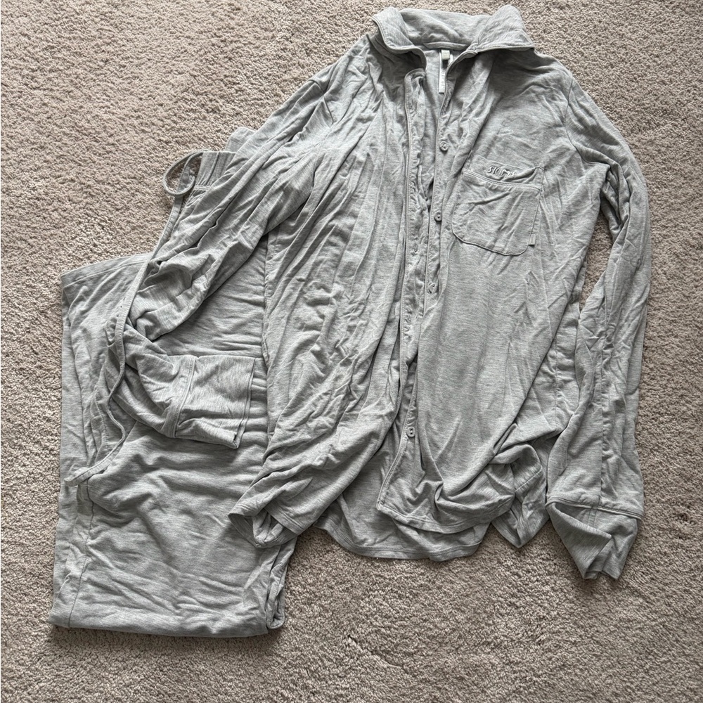 SKIMS Gray Pajama Set